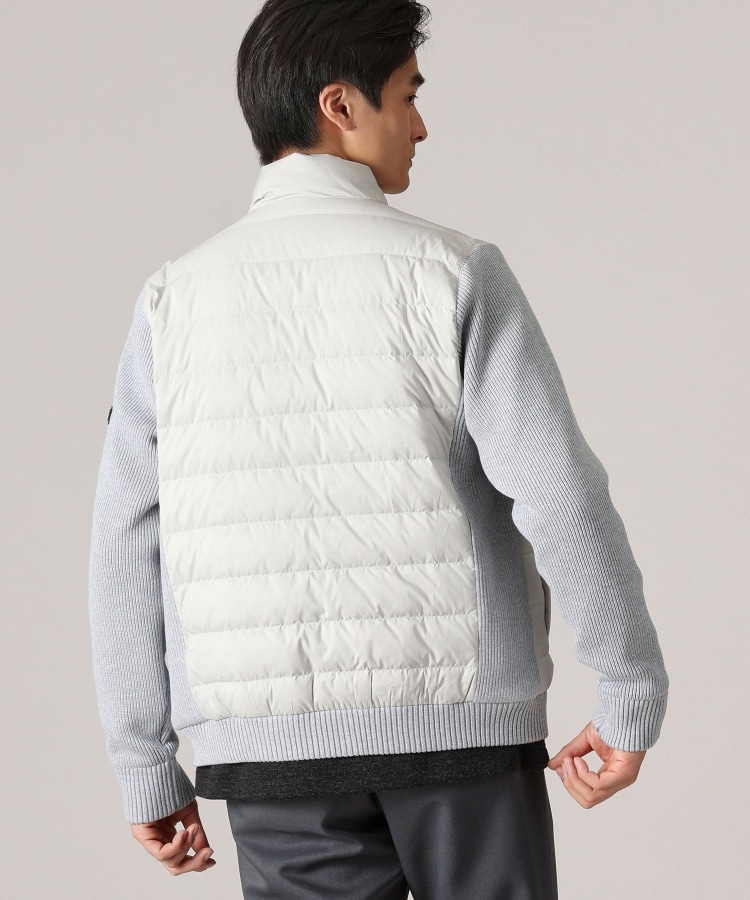 コンパクトダウン】ニットコンビ ダウンブルゾン(ブルゾン コンパクトダウン】ニットコンビ ダウンブルゾン(ブルゾン