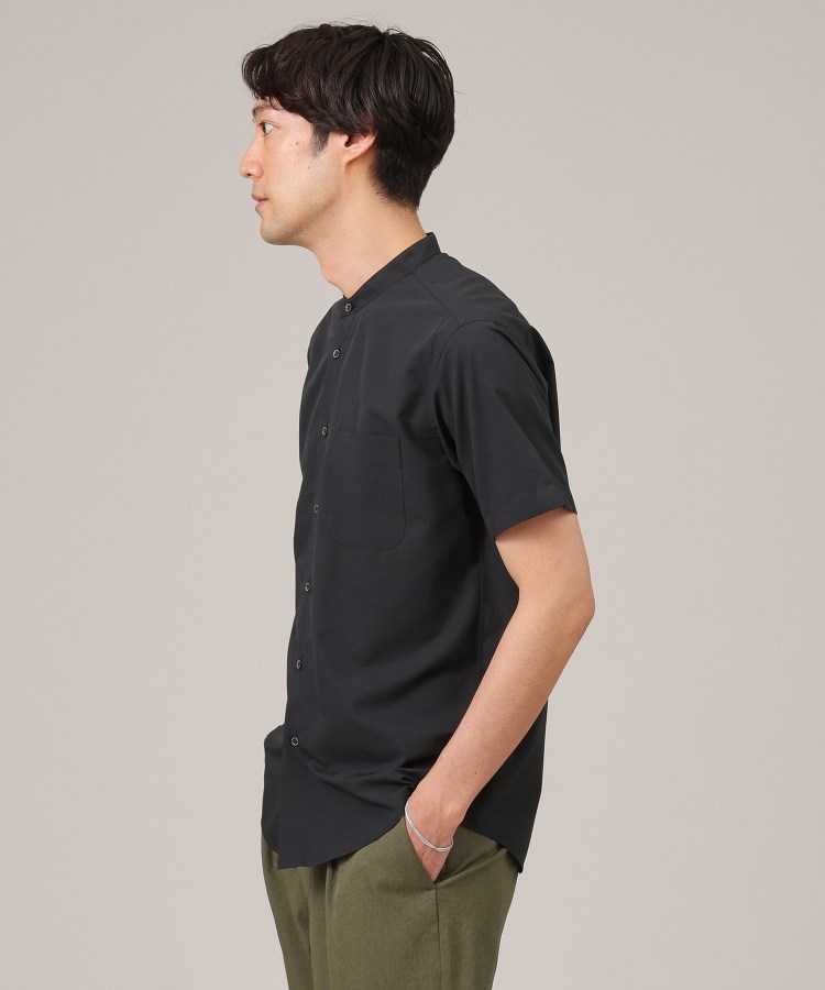タケオキクチ(TAKEO KIKUCHI)のコットン セルロース バンドカラー 半袖シャツ7