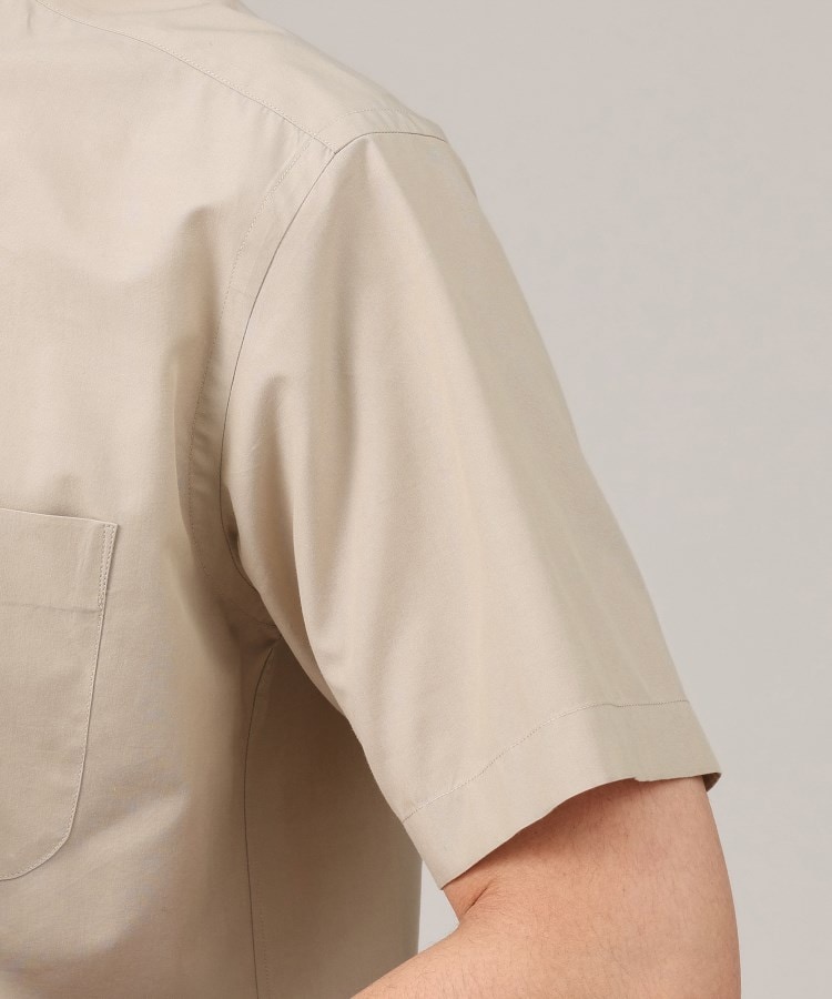 タケオキクチ(TAKEO KIKUCHI)のコットン セルロース バンドカラー 半袖シャツ26