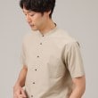 タケオキクチ(TAKEO KIKUCHI)のコットン セルロース バンドカラー 半袖シャツ12