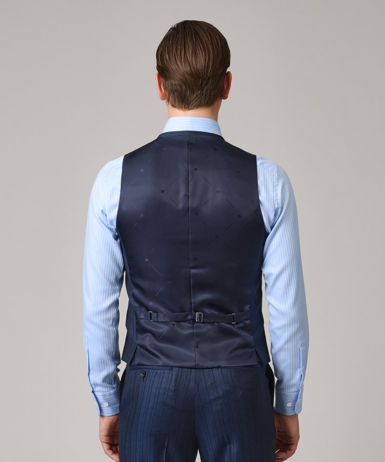 DORMEUIL】オルタネートストライプ ベスト(ベスト(単品 DORMEUIL】オルタネートストライプ ベスト(ベスト(単品