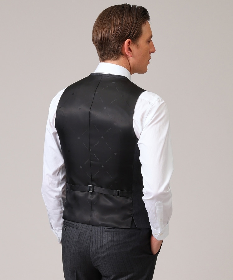 DORMEUIL】オルタネートストライプ ベスト(ベスト(単品 DORMEUIL】オルタネートストライプ ベスト(ベスト(単品