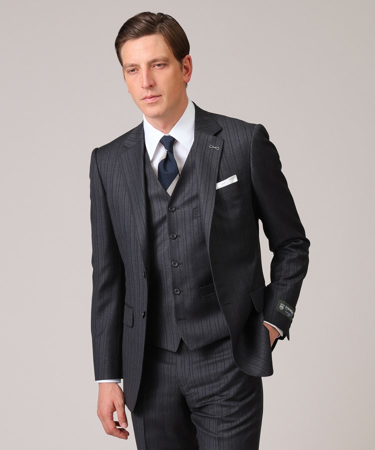DORMEUIL】オルタネートストライプ スーツ(スーツセット DORMEUIL】オルタネートストライプ スーツ(スーツセット
