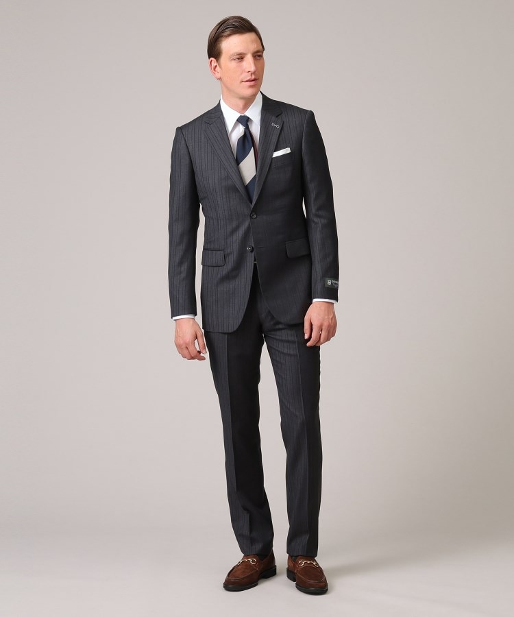 DORMEUIL】オルタネートストライプ スーツ(スーツセット DORMEUIL】オルタネートストライプ スーツ(スーツセット