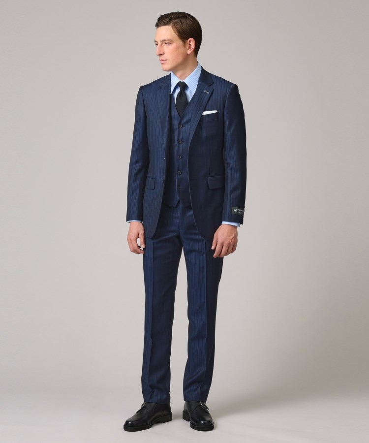 DORMEUIL】オルタネートストライプ スーツ(スーツセット DORMEUIL】オルタネートストライプ スーツ(スーツセット