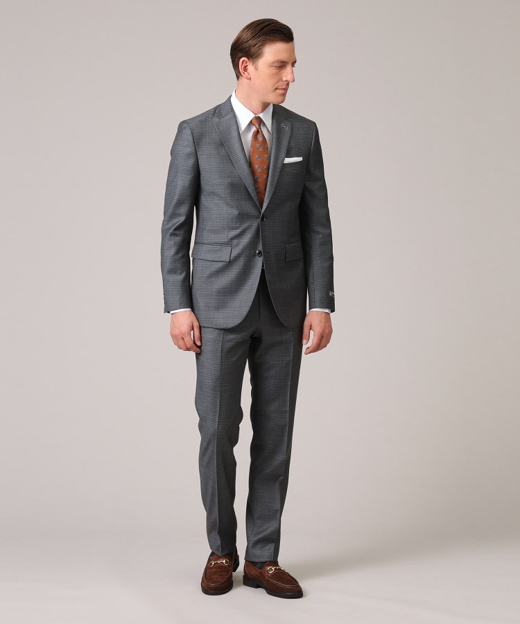 DORMEUIL】マイクロギンガムチェック スーツ(スーツセット DORMEUIL】マイクロギンガムチェック スーツ(スーツセット