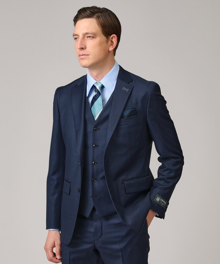 DORMEUIL】マイクロギンガムチェック スーツ(スーツセット DORMEUIL】マイクロギンガムチェック スーツ(スーツセット