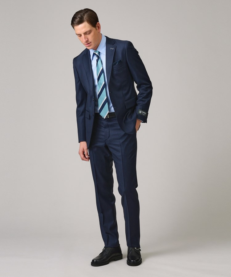 DORMEUIL】マイクロギンガムチェック スーツ(スーツセット DORMEUIL】マイクロギンガムチェック スーツ(スーツセット