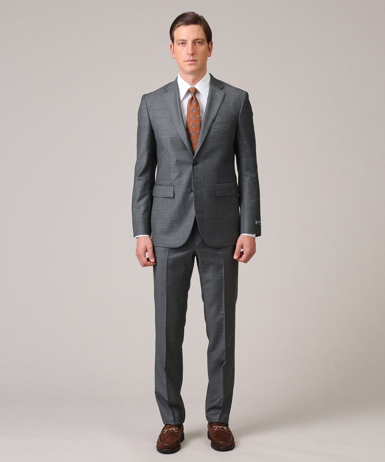 DORMEUIL】マイクロギンガムチェック スーツ(スーツセット DORMEUIL】マイクロギンガムチェック スーツ(スーツセット