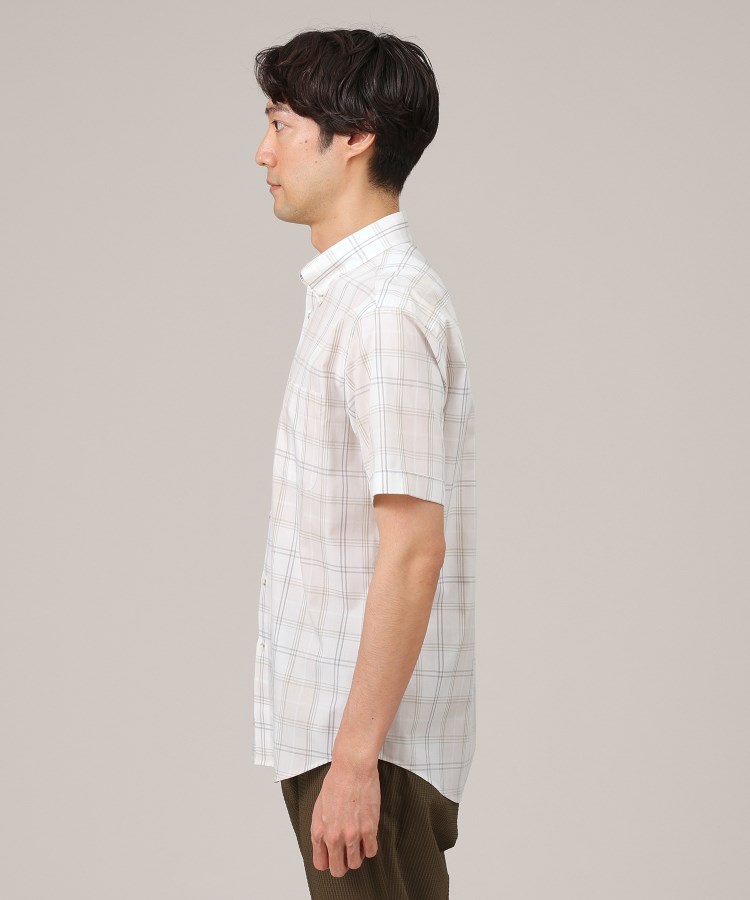 タケオキクチ(TAKEO KIKUCHI)のコットン セルロース チェック 半袖シャツ14