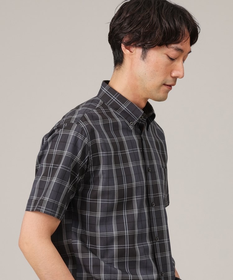 タケオキクチ(TAKEO KIKUCHI)のコットン セルロース チェック 半袖シャツ6