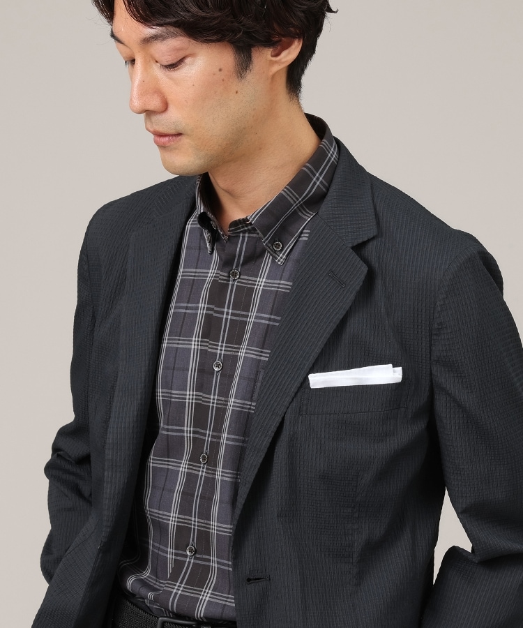 タケオキクチ(TAKEO KIKUCHI)のコットン セルロース チェック 半袖シャツ11