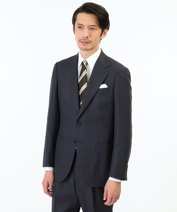 THE FLAGSHIP】Super120S シャドーストライプ メッシュスーツ THE FLAGSHIP】Super120S シャドーストライプ メッシュスーツ