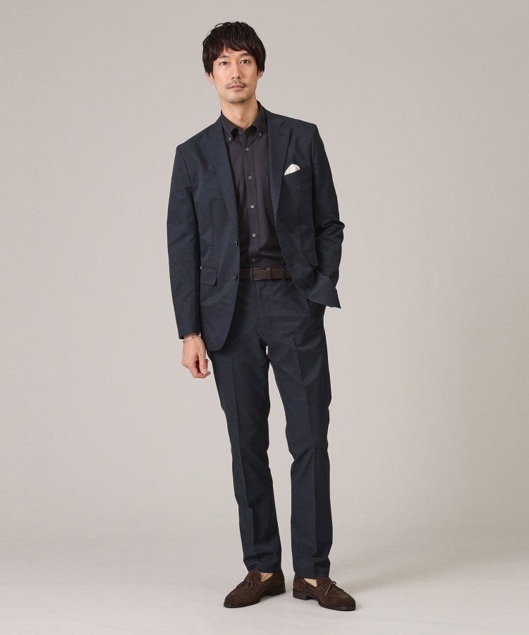 抗菌防臭】COOL DOTS(R)グレンチェック ジャケット 抗菌防臭】COOL DOTS(R)グレンチェック ジャケット