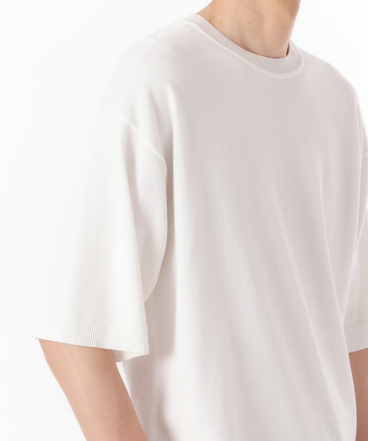 THE FLAGSHIP】強撚コットン ニットTシャツ(ニット/セーター THE FLAGSHIP】強撚コットン ニットTシャツ(ニット/セーター