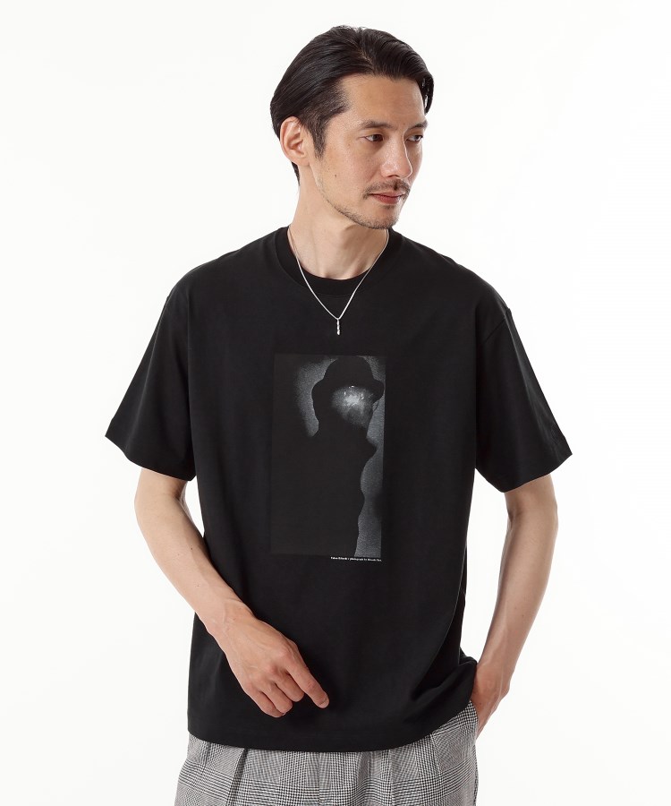 タケオキクチ(TAKEO KIKUCHI)の【THE FLAGSHIP】アーカイブ フォトTシャツ「ポートレイト」 ブラック(019)