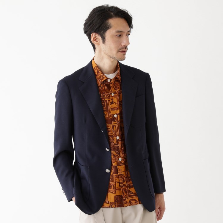 タケオキクチ(TAKEO KIKUCHI)の【THE FLAGSHIP】ウールモヘヤ メッシュ ジャケット テーラードジャケット