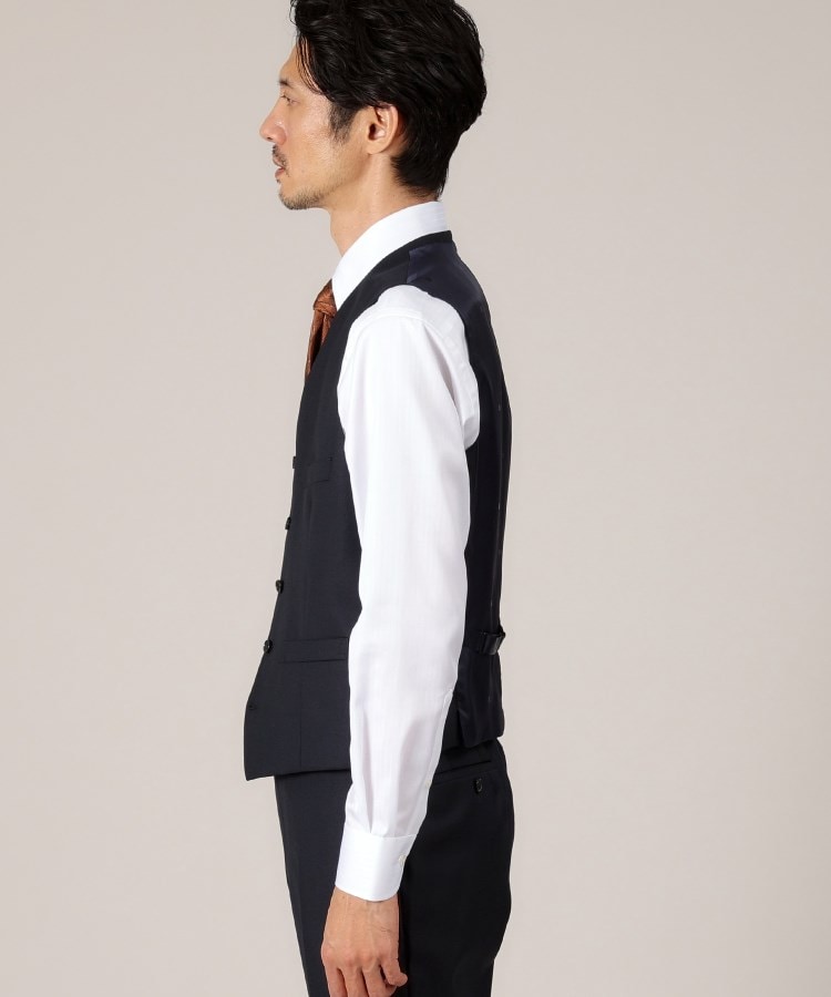 タケオキクチ(TAKEO KIKUCHI)の【DORMEUIL AMADEUS365】ダイアゴナル柄 ベスト /3ピース対応11