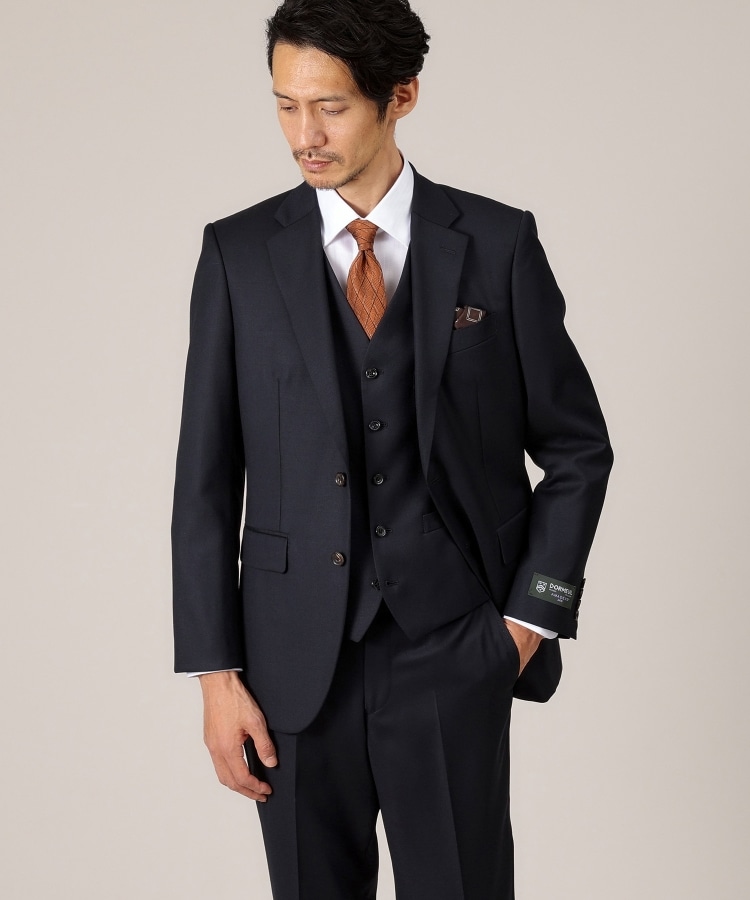 タケオキクチ(TAKEO KIKUCHI)の【DORMEUIL AMADEUS365】ダイアゴナル柄 ベスト /3ピース対応18