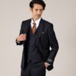 タケオキクチ(TAKEO KIKUCHI)の【DORMEUIL AMADEUS365】ダイアゴナル柄 ベスト /3ピース対応3