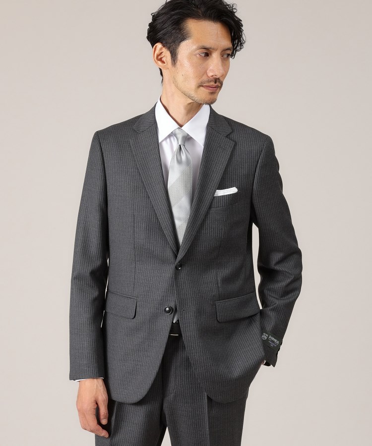 DORMEUIL AMADEUS365】ピンストライプ スーツ(スーツセット DORMEUIL AMADEUS365】ピンストライプ スーツ(スーツセット