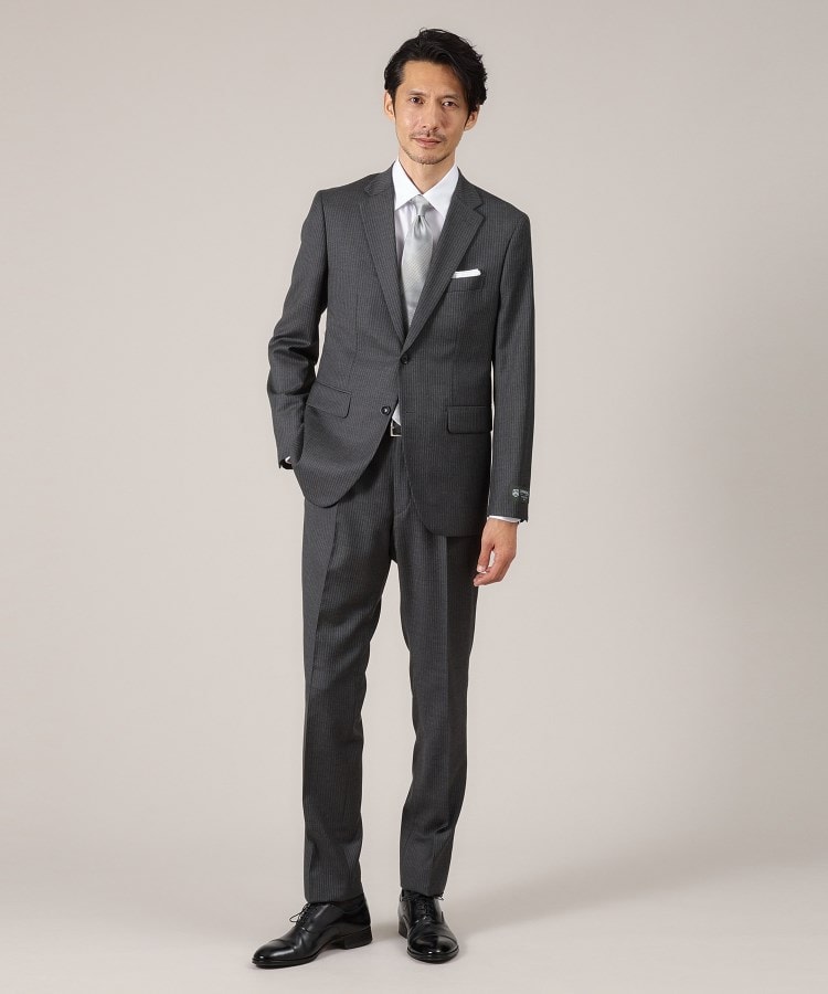 DORMEUIL AMADEUS365】ピンストライプ スーツ(スーツセット DORMEUIL AMADEUS365】ピンストライプ スーツ(スーツセット