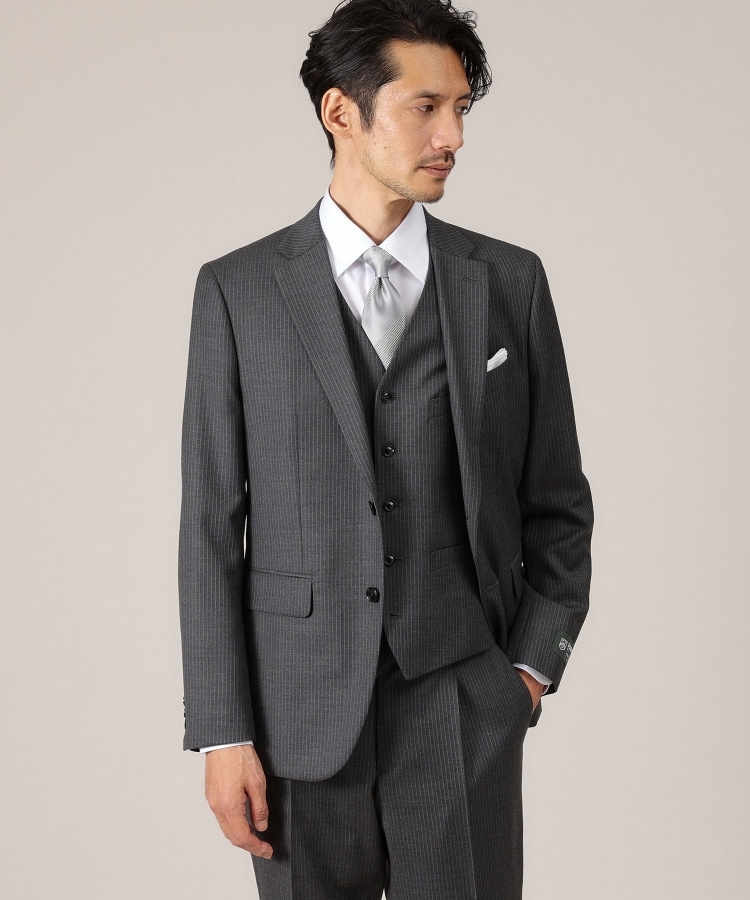 DORMEUIL AMADEUS365】ピンストライプ スーツ(スーツセット DORMEUIL AMADEUS365】ピンストライプ スーツ(スーツセット