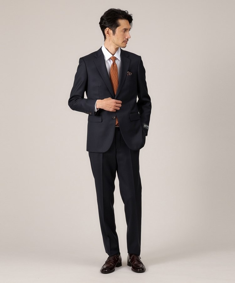 DORMEUIL AMADEUS365】無地見え ダイアゴナル スーツ/3ピース