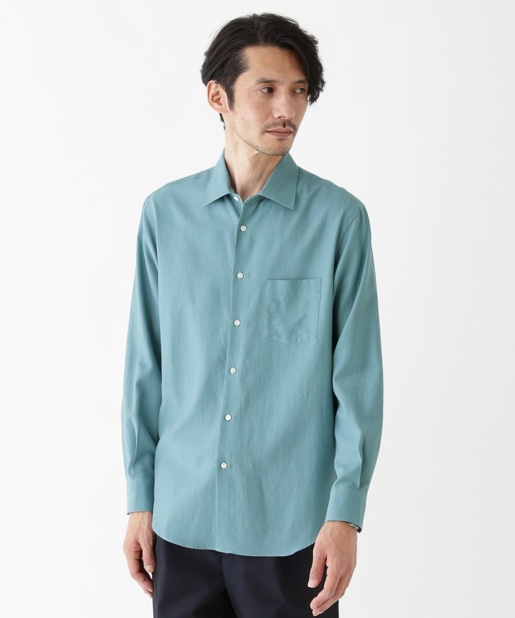 タケオキクチ(TAKEO KIKUCHI)の【THE FLAGSHIP】オーガニックコットン シャツ ブルー(092)