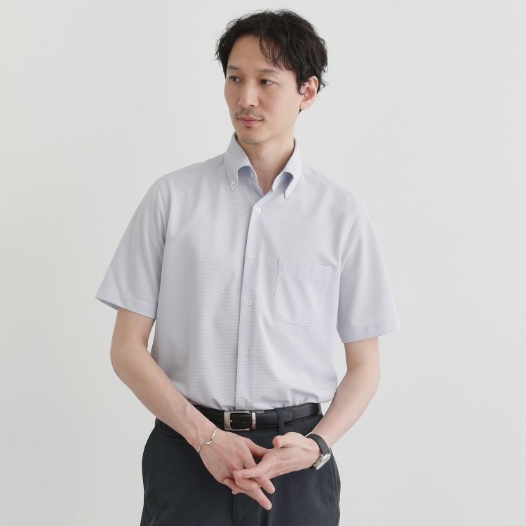 タケオキクチ(TAKEO KIKUCHI)のユーティリティ ピンヘッド 半袖シャツ ドレスシャツ