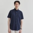 タケオキクチ(TAKEO KIKUCHI)のユーティリティ ピンヘッド 半袖シャツ ブルー(093)