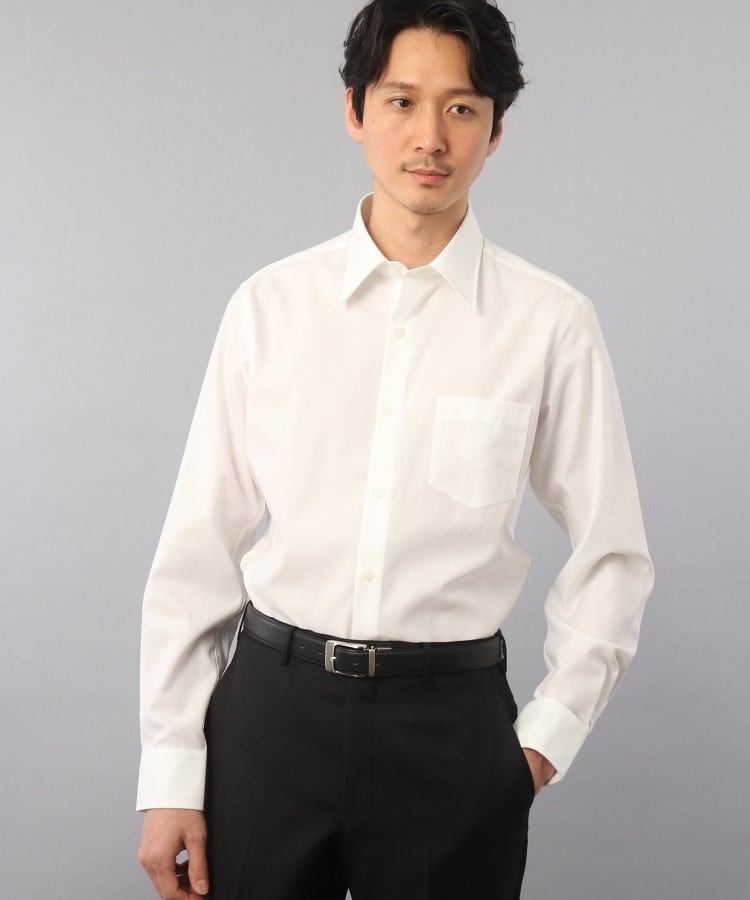 マイクロドットブロードシャツ メンズ トップス シャツ ビジネス 結婚式 ノンアイロン ドレスシャツ Takeo Kikuchi タケオキクチ ワールド オンラインストア World Online Store