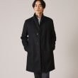 タケオキクチ(TAKEO KIKUCHI)の【ウールカシミヤブレンド】ビーバー調 スタンドカラー コート ブラック(119)