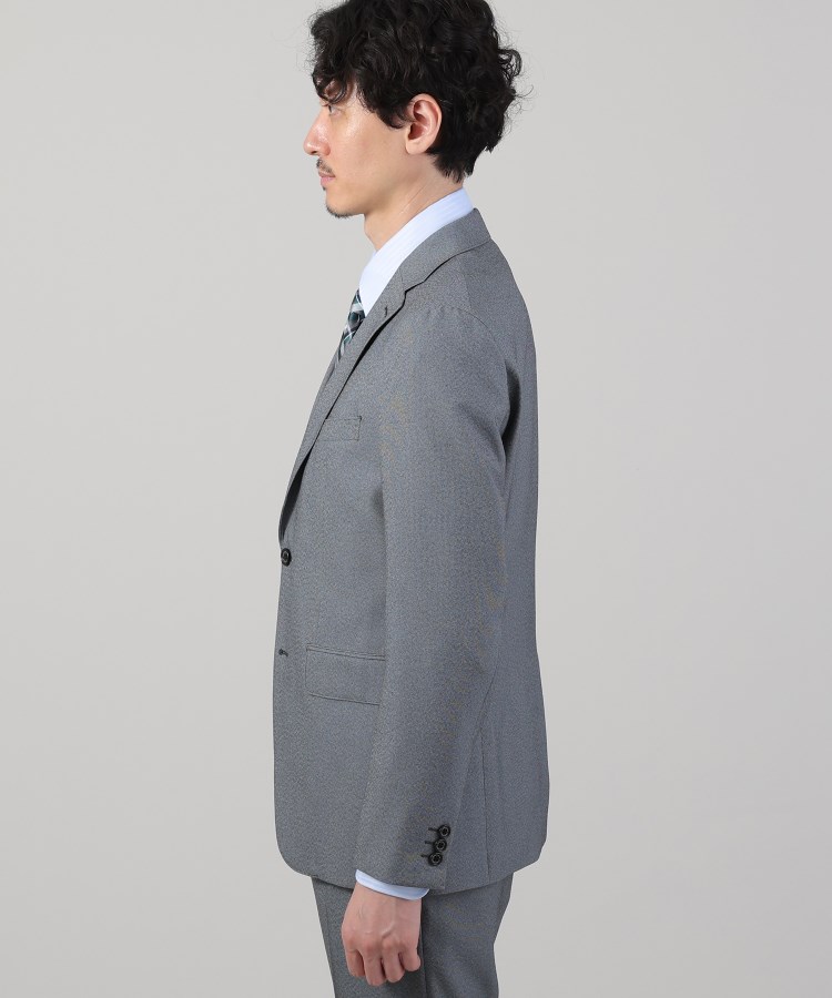 ONOFF/セットアップ対応】メランジ シャークスキン ストレッチ ONOFF/セットアップ対応】メランジ シャークスキン ストレッチ