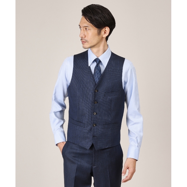 タケオキクチ(TAKEO KIKUCHI)の【3ピース対応】シャイニーシャークピンヘッド ベスト ベスト(単品)