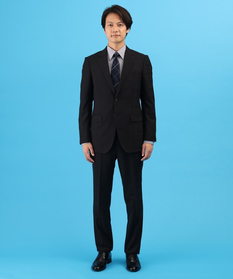 タケオキクチ(TAKEO KIKUCHI)のシャドー チェック スーツ2
