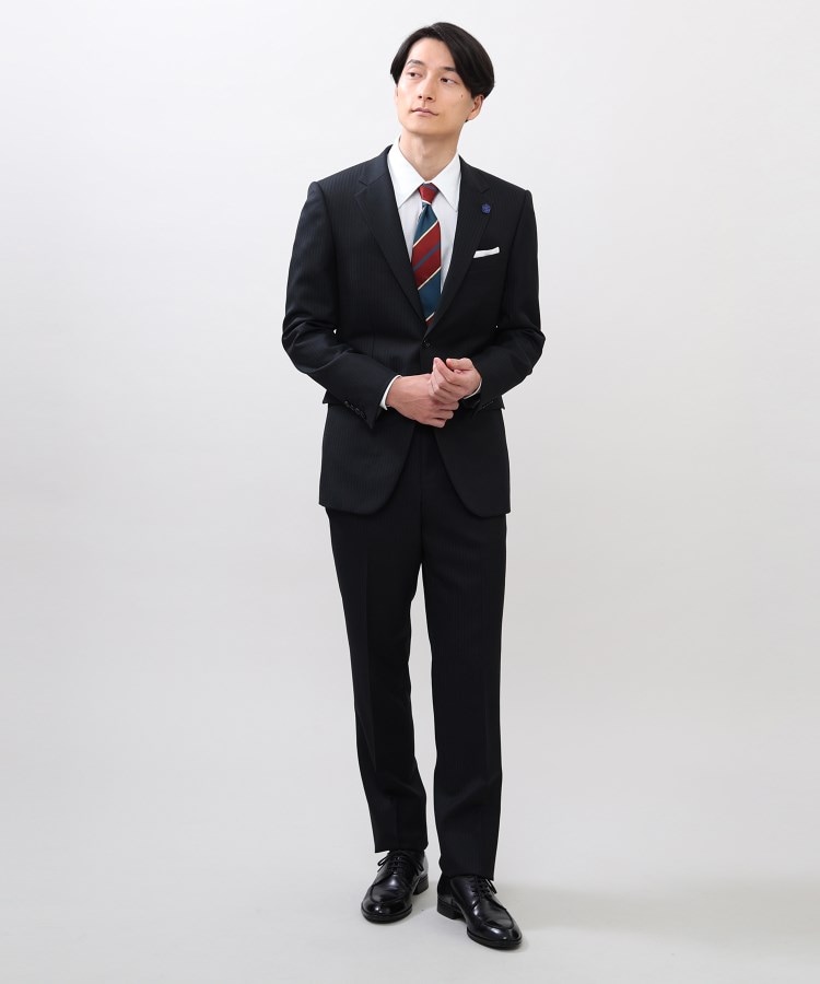 ＜WORLD＞ TAKEO KIKUCHI(タケオキクチ) 絣りストライプ スーツ
