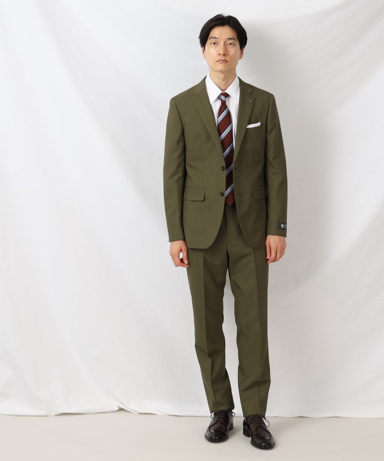 タケオキクチ(TAKEO KIKUCHI)の【DORMEUIL】リップストップ カラー スーツ30
