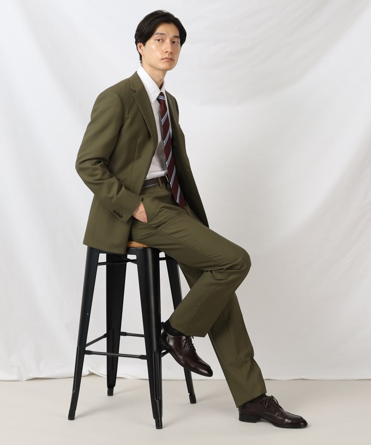 DORMEUIL】リップストップ カラー スーツ（スーツセット） | TAKEO