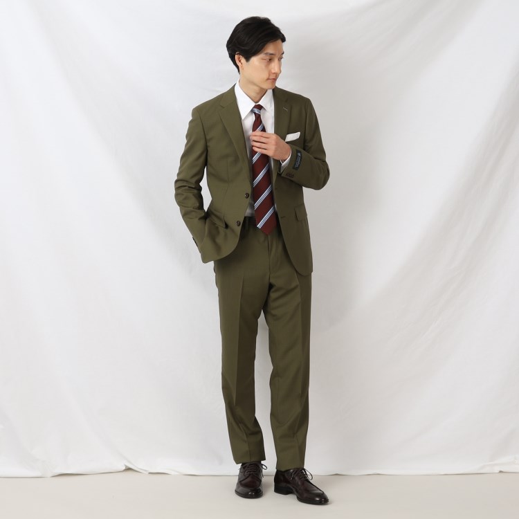 タケオキクチ(TAKEO KIKUCHI)の【DORMEUIL】リップストップ カラー スーツ スーツセット