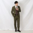 タケオキクチ(TAKEO KIKUCHI)の【DORMEUIL】リップストップ カラー スーツ オリーブグリーン(026)