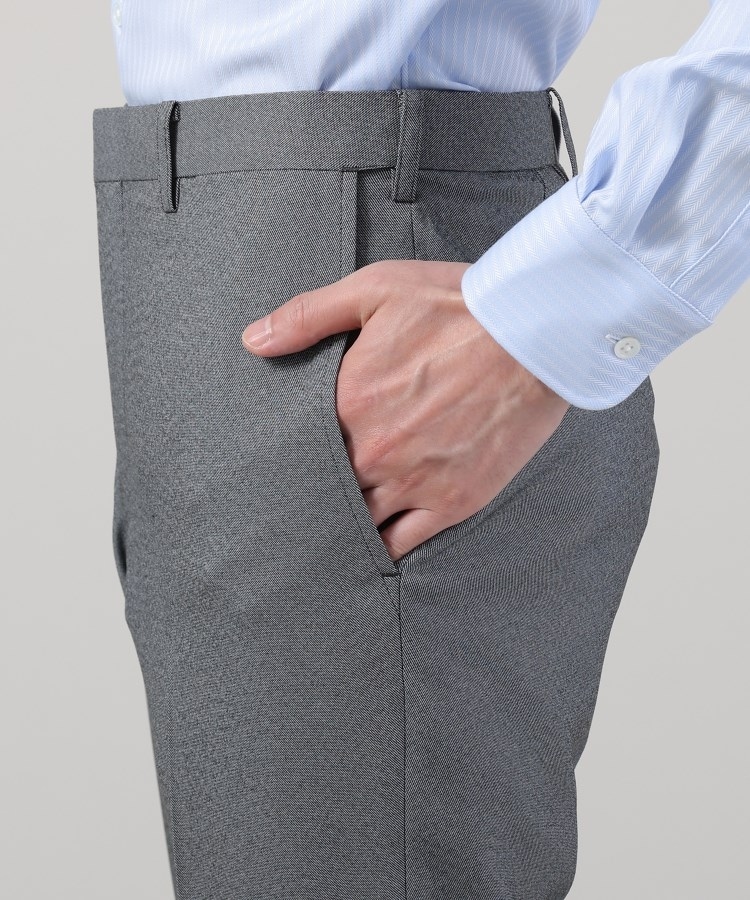 タケオキクチ(TAKEO KIKUCHI)の【ONOFF/セットアップ対応】メランジ シャークスキン ストレッチ パンツ6
