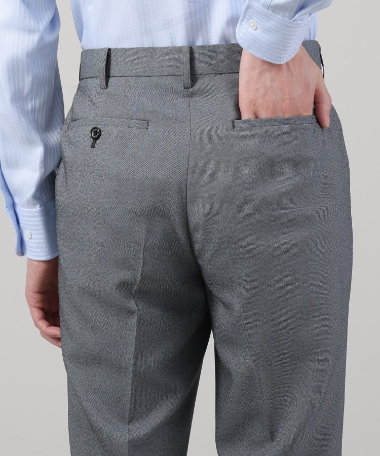 ONOFF/セットアップ対応】メランジ シャークスキン ストレッチ ONOFF/セットアップ対応】メランジ シャークスキン ストレッチ