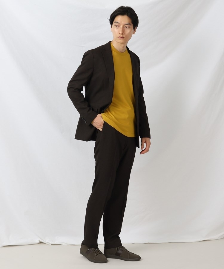 ONOFF/セットアップ対応】メランジ シャークスキン ストレッチ ONOFF/セットアップ対応】メランジ シャークスキン ストレッチ