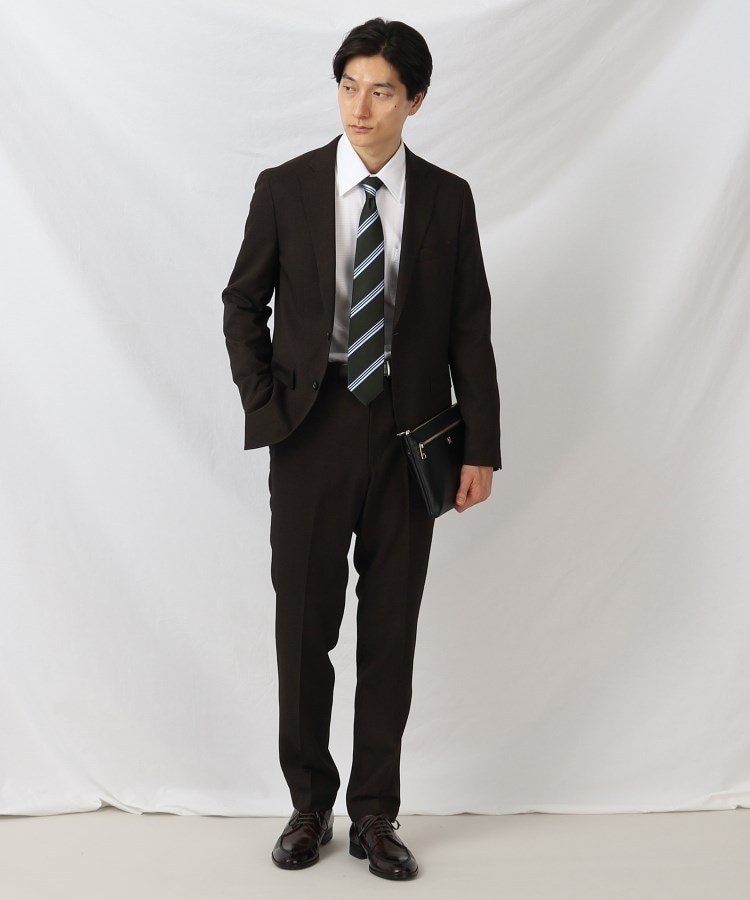 ONOFF/セットアップ対応】メランジ シャークスキン ストレッチ ONOFF/セットアップ対応】メランジ シャークスキン ストレッチ