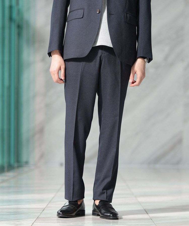 ONOFF/セットアップ対応】メランジ シャークスキン ストレッチ ONOFF/セットアップ対応】メランジ シャークスキン ストレッチ