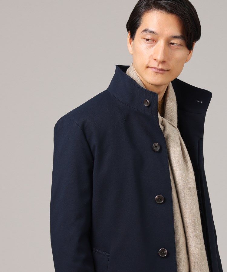 タケオキクチ(TAKEO KIKUCHI)の【ダウンライナー付】メランジ スタンドカラー コート40
