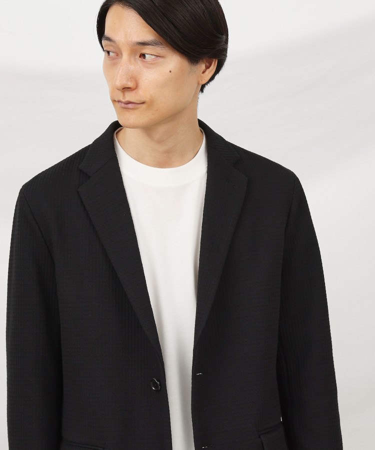 抗菌防臭】クロスウィーブ ジャケット(テーラードジャケット 抗菌防臭】クロスウィーブ ジャケット(テーラードジャケット