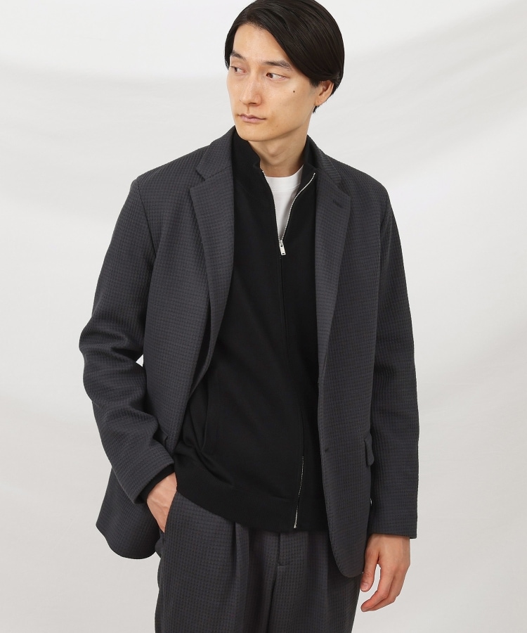 抗菌防臭】クロスウィーブ ジャケット(テーラードジャケット 抗菌防臭】クロスウィーブ ジャケット(テーラードジャケット