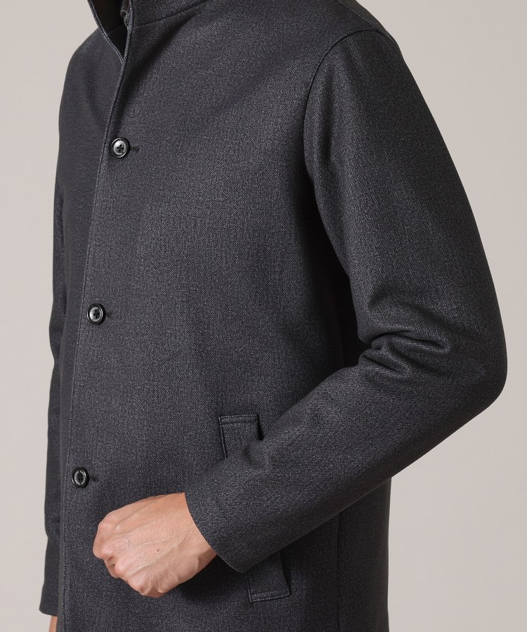 DOWN FABRIC】ダウンファブリック ZIP UP リブブルゾン